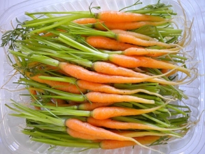 baby orange carrots